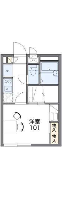 レオパレスレーブメルベーユⅡ 1
