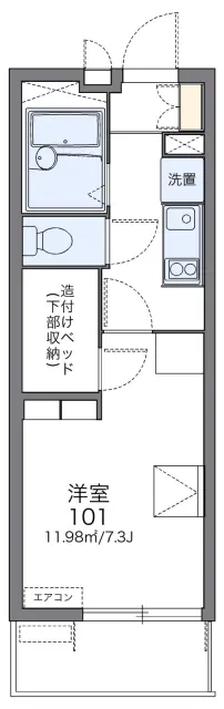 レオパレスルミュールⅢ 1