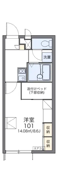 レオパレスポプラⅡ 1