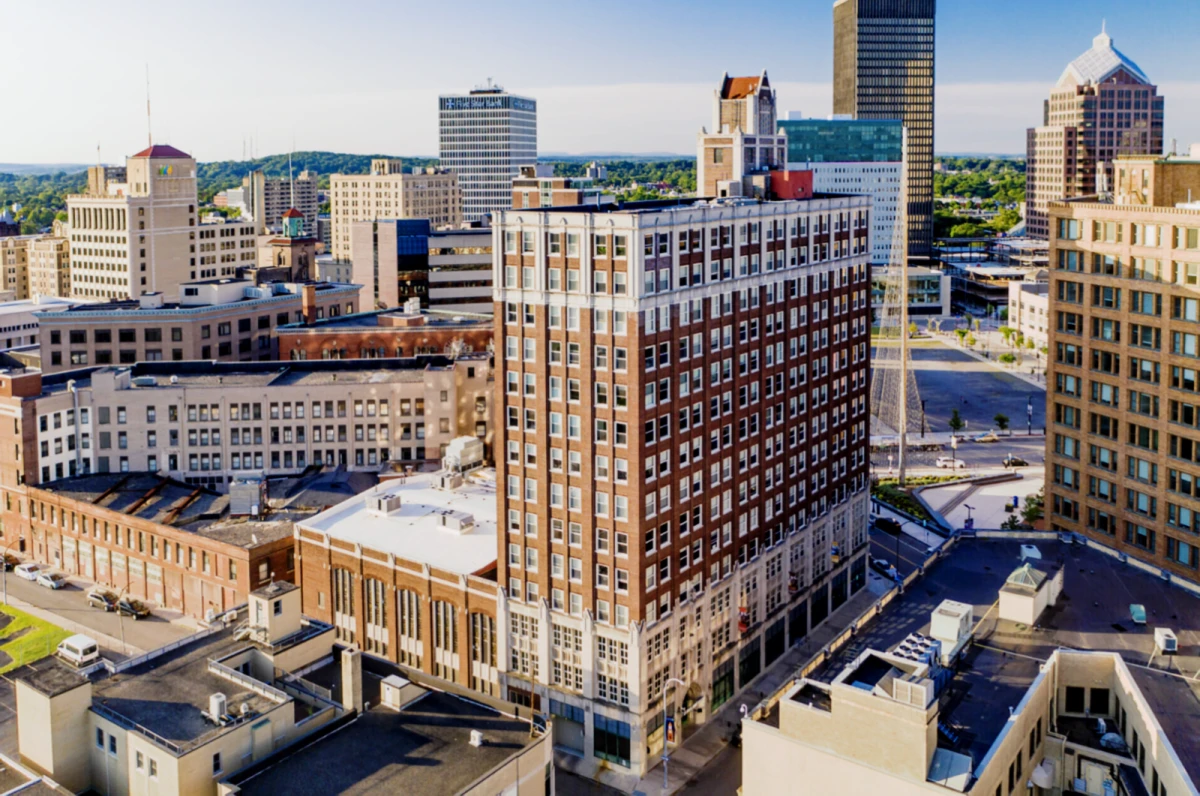 Temple building - ที่พักนักศึกษาในโรเชสเตอร์