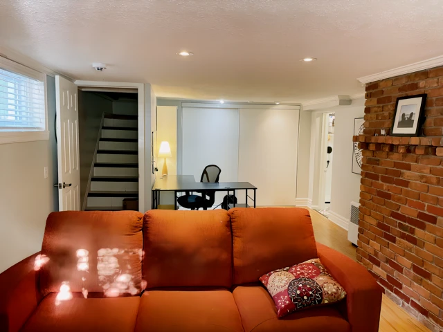 Furnished basement suite with food included