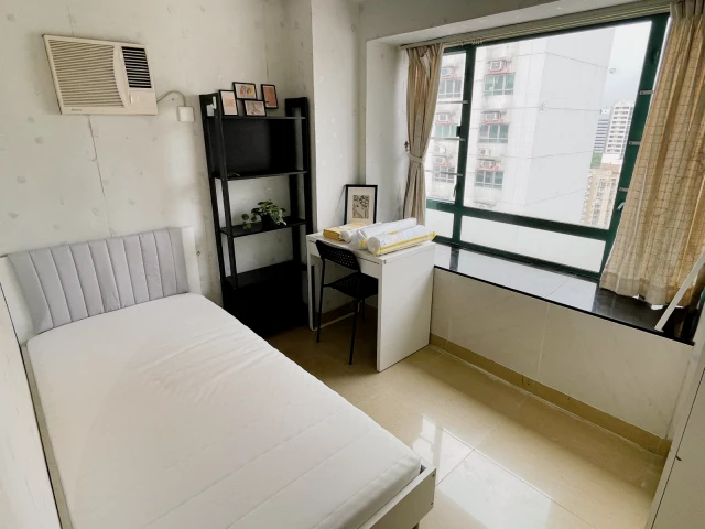 Mong Kok|25/F, Kwong Fai Building|4 bedrooms, 1 kitchen, 2 bathrooms|4 single rooms (with private bathroom)|Near Metropolitan/Polytechnic/City/Baptist University 3