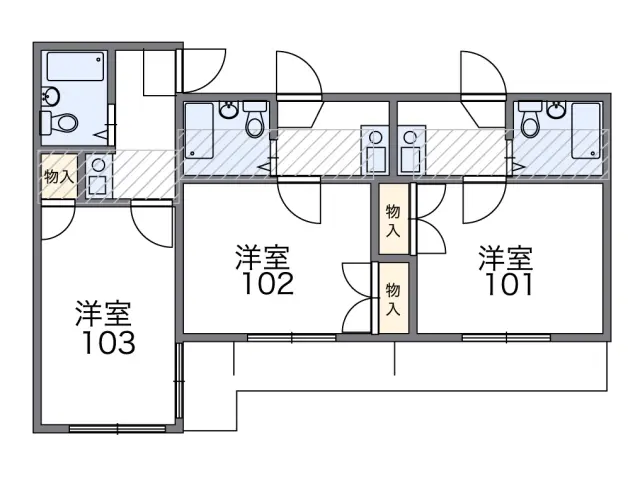 レオパレス西川田第１ 1