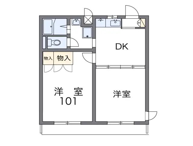 レオパレスサンローゼＢ 1