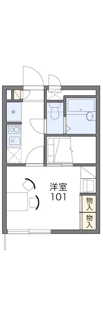 レオパレスフォレストⅡＢ 1