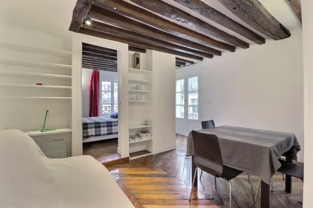 Rental Furnished apartment 1 bedroom - 42m² - Bourse - Paris 3