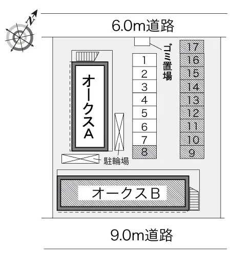 レオパレスオークス　Ｂ 3