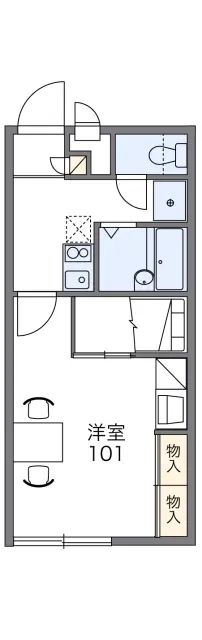 レオパレスＳＨＩＭＡＤＡ弐番館 1