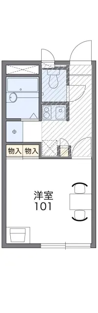 レオパレスリバーパークハイツⅡ 1