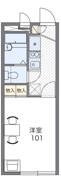 レオパレスセドル　ブランシュⅡ 1