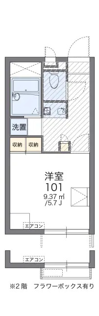 レオパレスＮＡＧＡＫＵＲＡⅡ 1